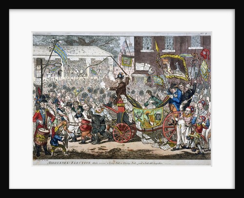 Middlesex-election, 1804. A long pull, a strong pull and a pull all together by James Gillray