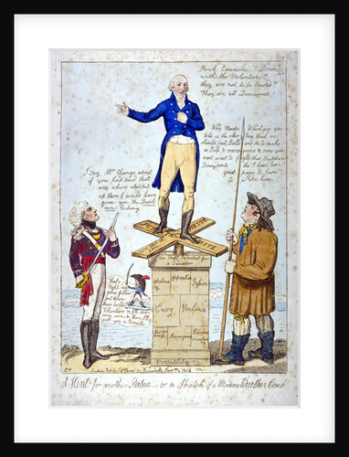 A hint for another Statue - or, a Sketch of a Modern Weather Cock by Anonymous