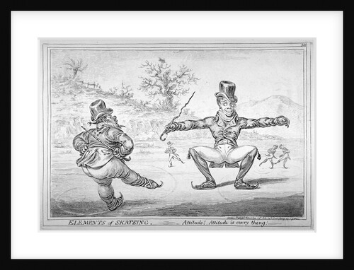 Elements of Skateing. Attitude! Attitude is every thing! by James Gillray