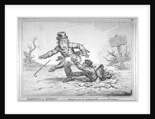 Elements of Skateing. A fundamental error in the art of skaiting by James Gillray