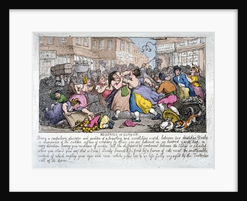 Miseries of London by Thomas Rowlandson