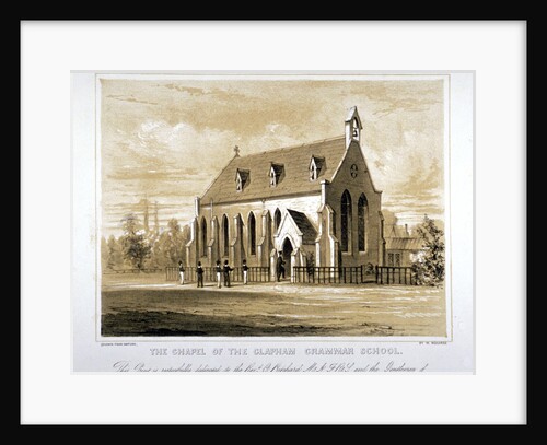 The Chapel of the Clapham Grammar School, London by Anonymous