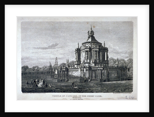 Temple of Concord, Green Park, Westminster, London by Robert Sands