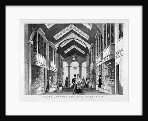 Interior of Burlington Arcade, Westminster, London by Anonymous