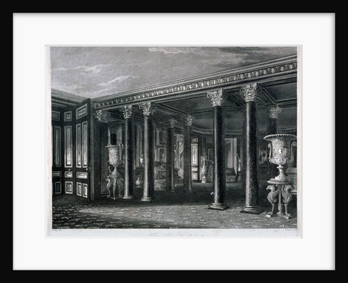 Interior view of the lower vestibule in Carlton House, Westminster, London by RG Reeve