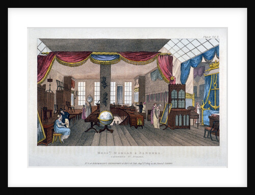 Interior of the premises of Morgan and Sanders, Catherine Street, Westminster, London by Anonymous