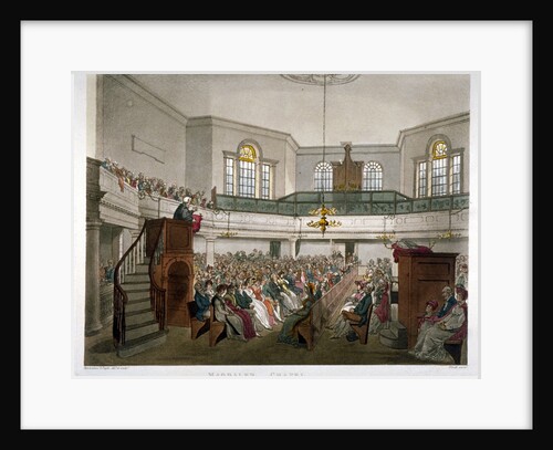 Magdalen Chapel, St George's Fields, Southwark, London by Augustus Charles Pugin