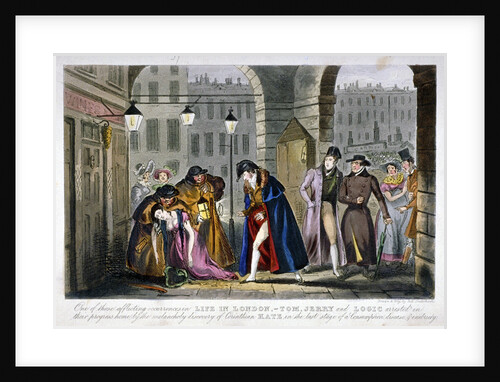 Scene in Covent Garden, Westminster, London by Isaac Robert Cruikshank