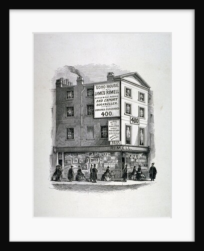 James Rimell's bookshop, Soho House, corner of Dean Street and Oxford Street, London by Anonymous