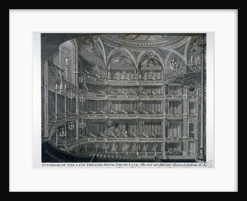 Interior of the Theatre Royal, Drury Lane by Thomas Dale