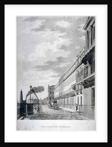 View of the Adelphi Terrace, Westminster, London by Anonymous