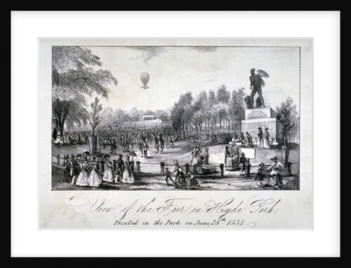 A fair held in Hyde Park during the coronation of Queen Victoria in 1838 by Anonymous