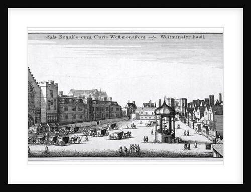 View of New Palace Yard and Westminster Hall, London by Anonymous