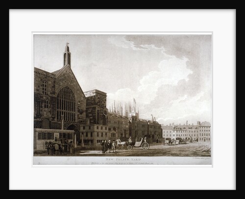 New Palace Yard and the entrance to Westminster Hall, London by Thomas Malton II