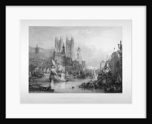 Debarkation at Westminster Bridge on Lord Mayor's Day, London by Edward Goodall