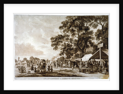 Army camp in Hyde Park, London by Paul Sandby