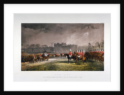 Hyde Park during a military review by Princess Alexandra, London by Day & Son