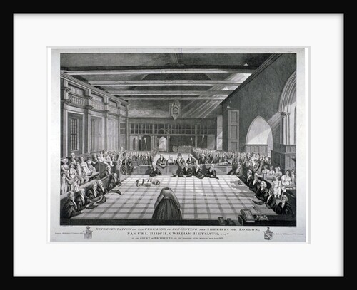 Ceremony in Westminster Hall, London by James Stow