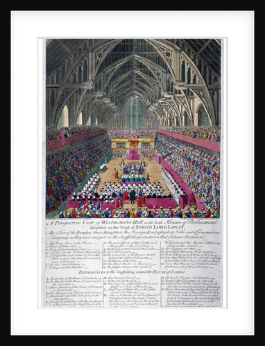 Trial of Lord Lovat, Westminster Hall, London by Anonymous