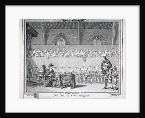 The Trial of Thomas Wentworth, Earl of Strafford, Westminster Hall, London, 1641 by J Collyer