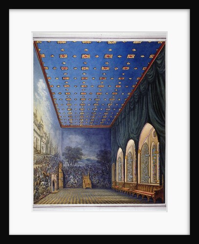 Proposed scheme for redecorating the Painted Chamber, Old Palace of Westminster, London by William Capon