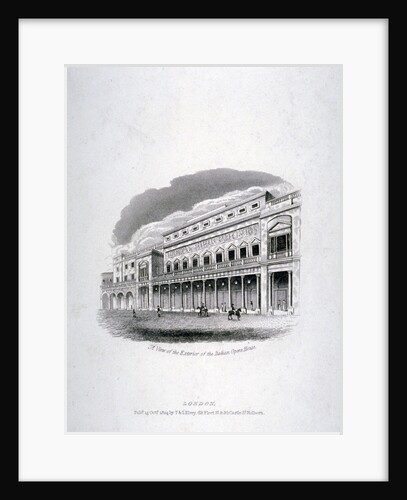 Vignette of the King's Theatre, Haymarket, London by Anonymous