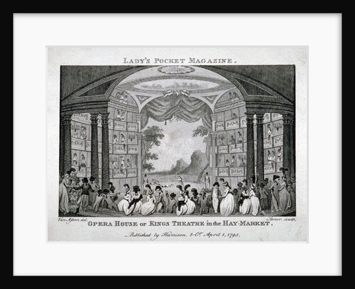 Interior view of the King's Theatre, Haymarket, London by James Sargant Storer