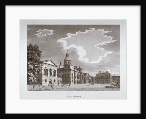 View of the parade at Horse Guards, Westminster, London by Anonymous