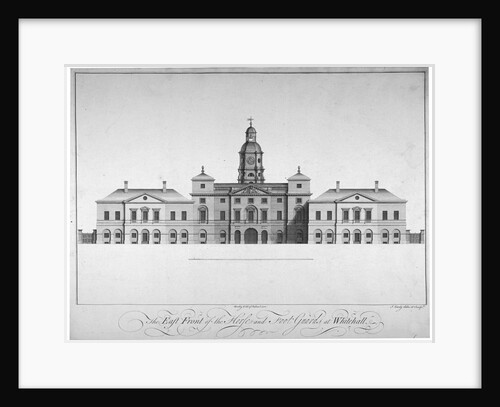 Elevation of the east front of Horse Guards, Westminster, London by John Vardy