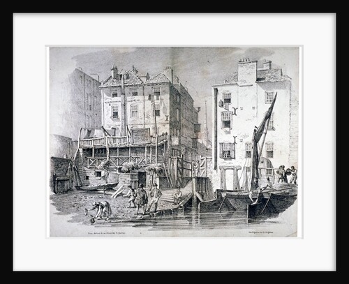 View of Hungerford Stairs, near the market, Westminster, London by George Harley