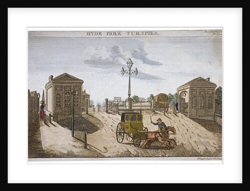 View of Hyde Park Corner Turnpike, Westminster, London by Barak Longmate Jr
