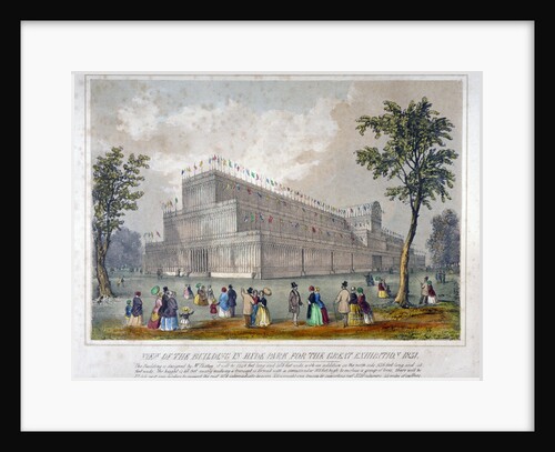 View of the building in Hyde Park for the Great Exhibition, 1851 by Anonymous