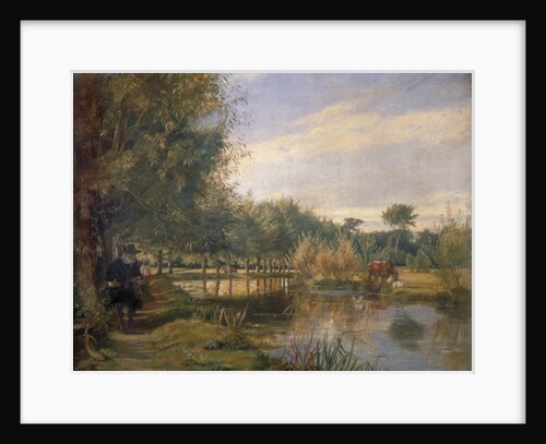 Izaak Walton fishing by EM Ward