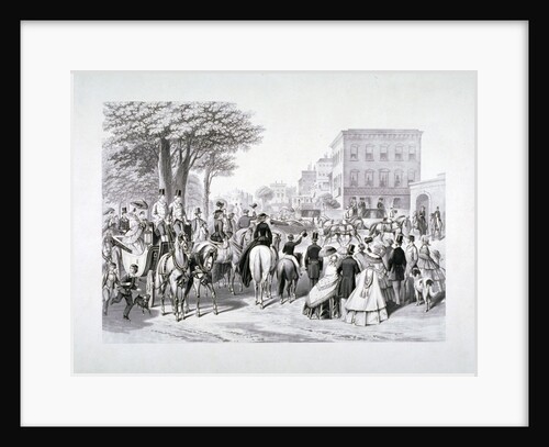 Queen Victoria riding in a carriage in Hyde Park, Westminster, London by Anonymous