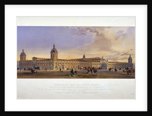 Smithfield Market, City of London by Kell Brothers