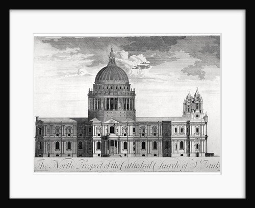 North view of St Paul's Cathedral, City of London by Anonymous