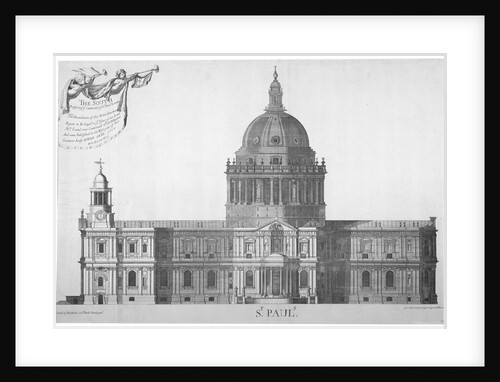 South elevation of St Paul's Cathedral, City of London by William Emmett