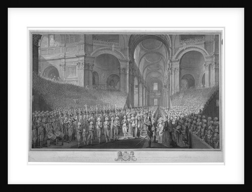 Service of thanksgiving in St Paul's Cathedral, City of London, 1789 (1793) by James Neagle