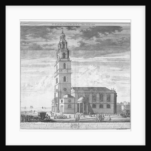 St Clement Danes Church, Westminster, London by Johannes Kip