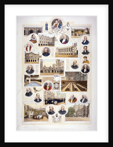 Memorial of Christ's Hospital, Newgate Street, London by Benyon & Company