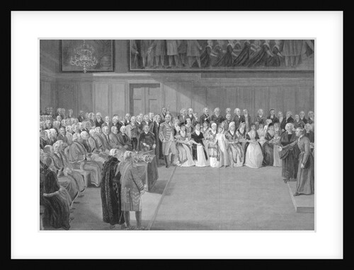 Interior of Christ's Hospital School, Newgate Street, City of London by JG Walker