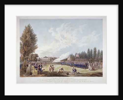 The Hans-Town Association exercising at their ground in Knightsbridge, London by Joseph Constantine Stadler