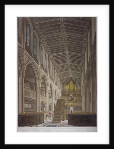Interior of St Margaret's Church, Westminster, London by George Hawkins