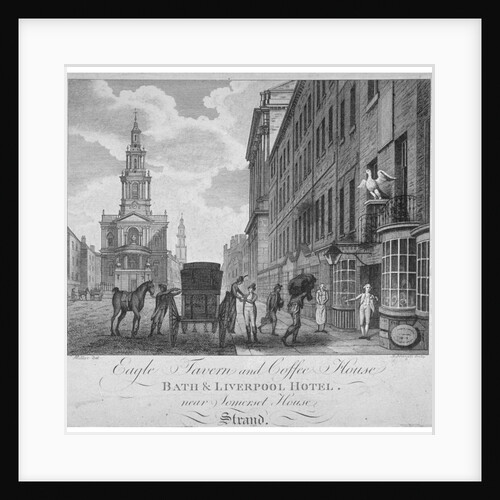 Outside the Eagle Tavern and Coffee House, Bath & Liverpool Hotel, London by Peter Mazell