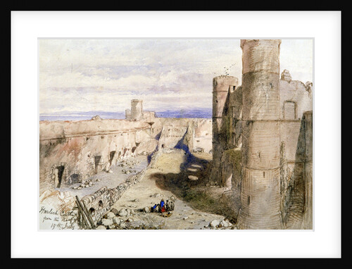 Harlech Castle from the ramparts by Sir John Gilbert
