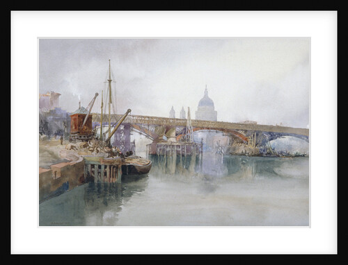 Southwark Bridge in Course of Demolition by Richard Henry Wright