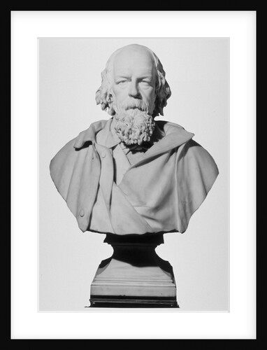 Portrait bust of Alfred, Lord Tennyson, English poet by Francis John Williamson