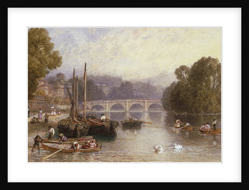 Richmond Bridge by Myles Birket Foster