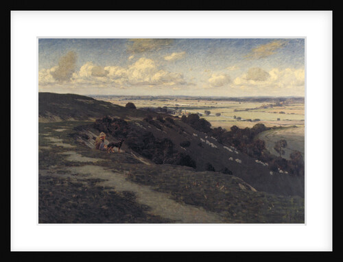 Bury Hill and Village with a View of the North Downs by Jose Weiss