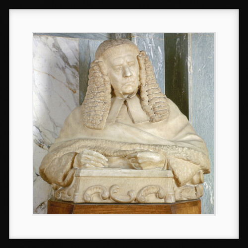 Portrait bust of Lord Brampton, British judge by Joseph William Swynnerton